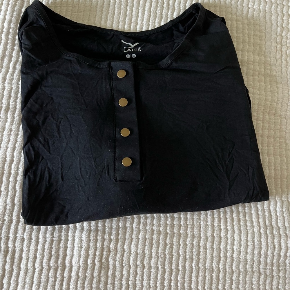 Lates  by Kate nightgown black large extra large size